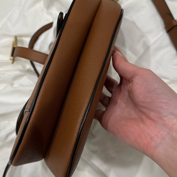 Dior Saddle Bag with Strap (Cognac-Colored Grained Calfskin) - Picture 4 of 7